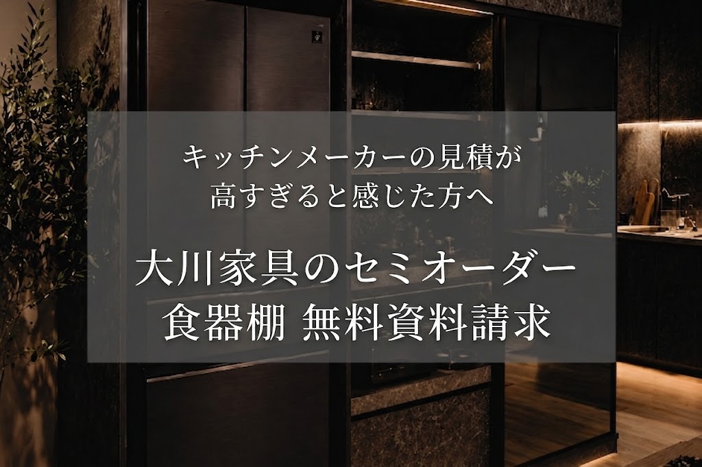 キッチンメーカーの見積が高すぎると感じた方へ｜大川家具のセミ